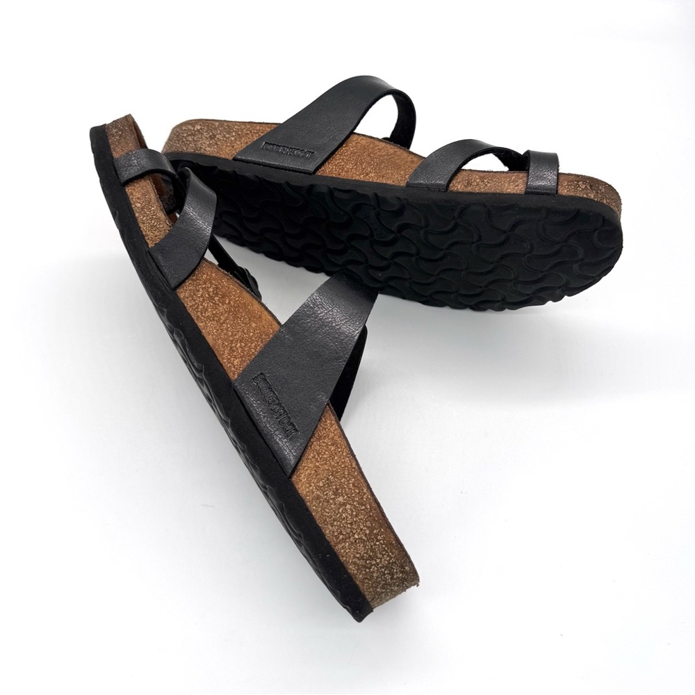 Birkenstock Gizeh Anthracite Gunmetal Leather Sandals - Picture 4 of 7